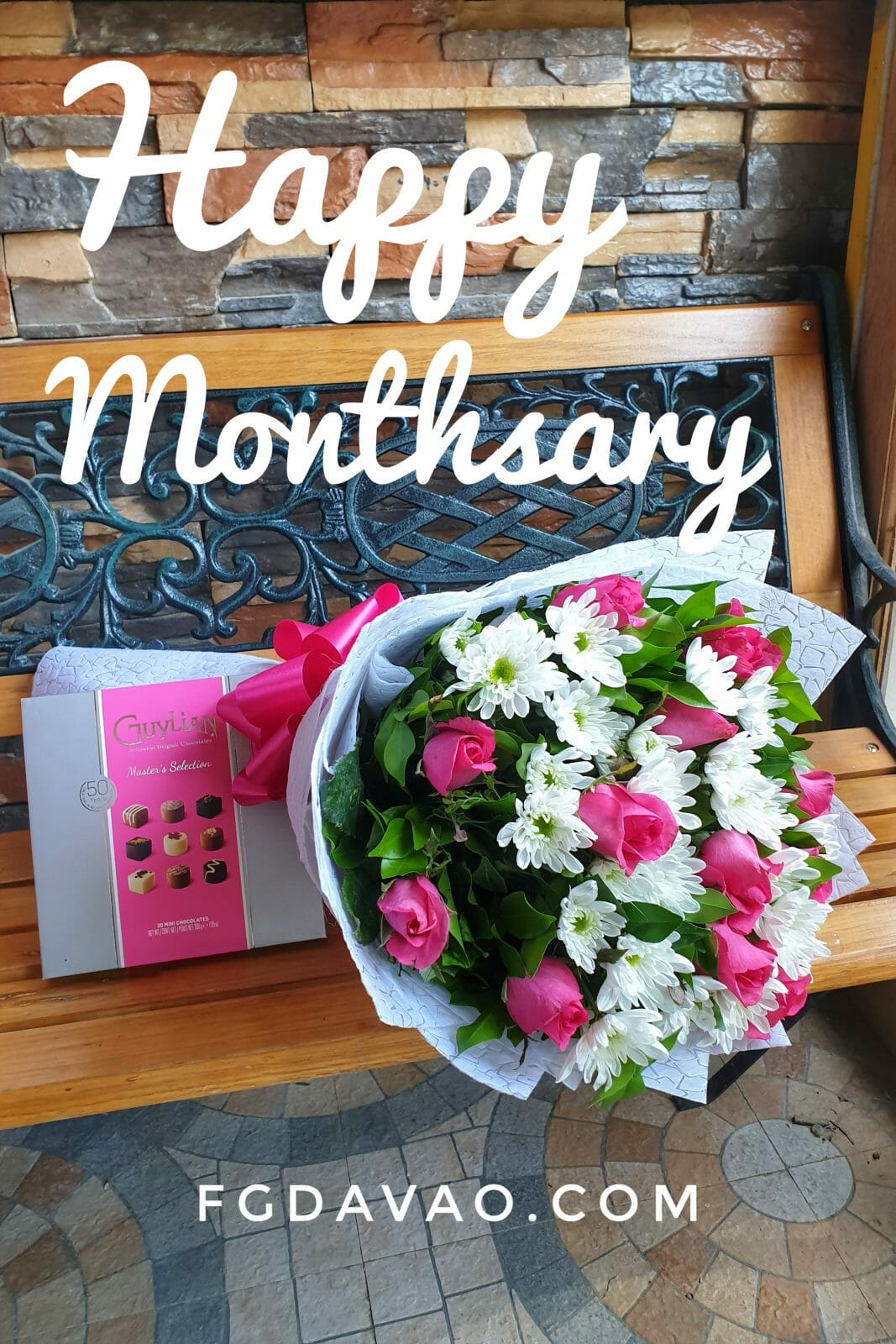 happy monthsary gift set # 1 - fg davao - flowers