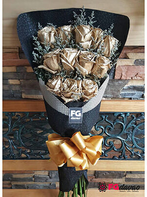 Valentine - Gold Rose 12
