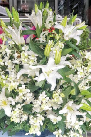 Sympathy and Funeral Flowers - Flower Basket 2