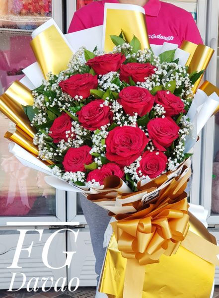 200 Roses Bouquet – Round Arrangement – 4 Colors of Roses – FG Davao ...