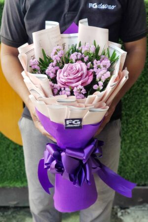 Purple Rose Bouquet 1