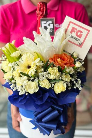 Flowers and Red Wine Fleur Box 2 - For Him