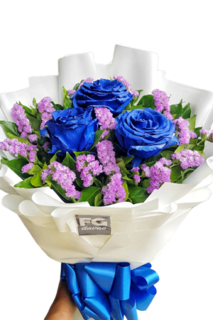 Blue Rose Bouquet 14
