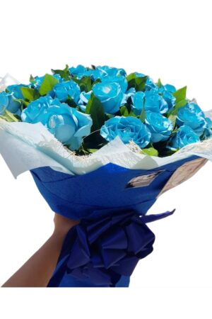 Blue Rose Bouquet 36