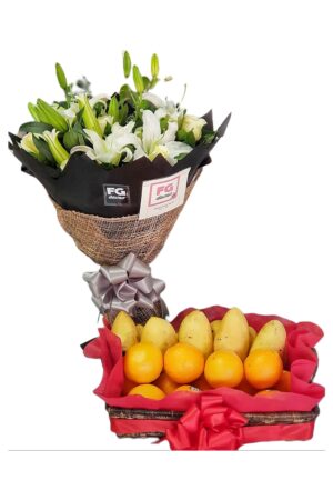 Fruit and Flower Basket 2 - Get Well Soon