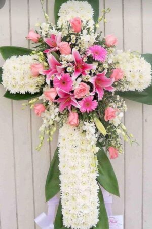 Sympathy and Funeral Flowers 30 - Cross Flower Stand