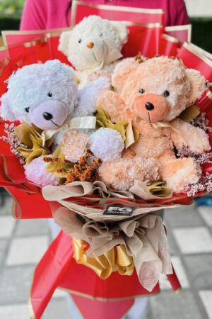 Valentine Bouquet of Bears