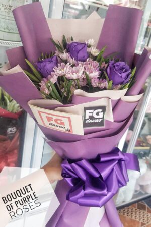 Purple Rose Bouquet 3