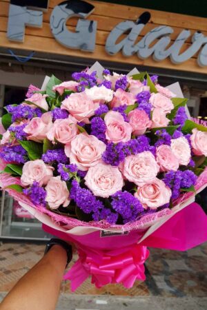 2 Dozen Pink Rose Bouquet