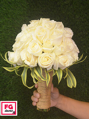 Alternative view of Bridal Bouquet 2 - White Rose Bridal Bouquet - 4 Days Advance Ordering